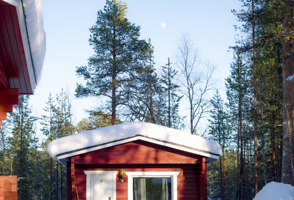 Crow Creek Cabin Inari Außenansicht